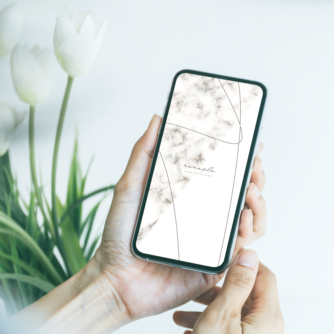 【マーブル模様】スタイリッシュで爽やか気分！ホワイトカラーと大理石のスマホ壁紙